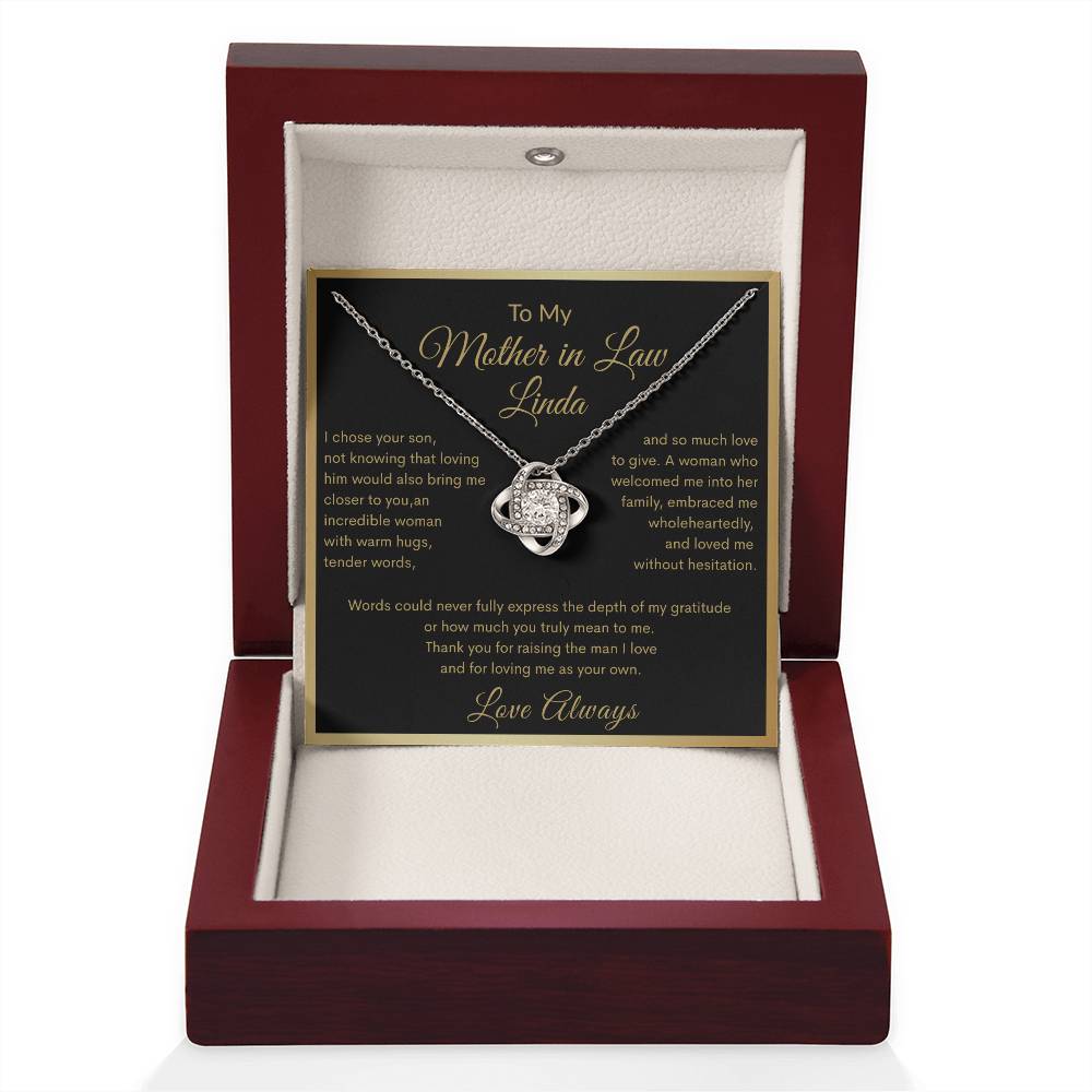 Love Knot Necklace (Yellow & White Gold Variants)