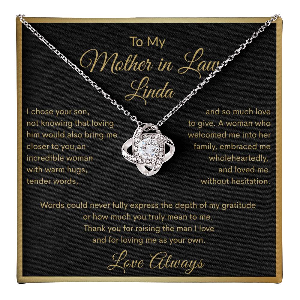 Love Knot Necklace (Yellow & White Gold Variants)