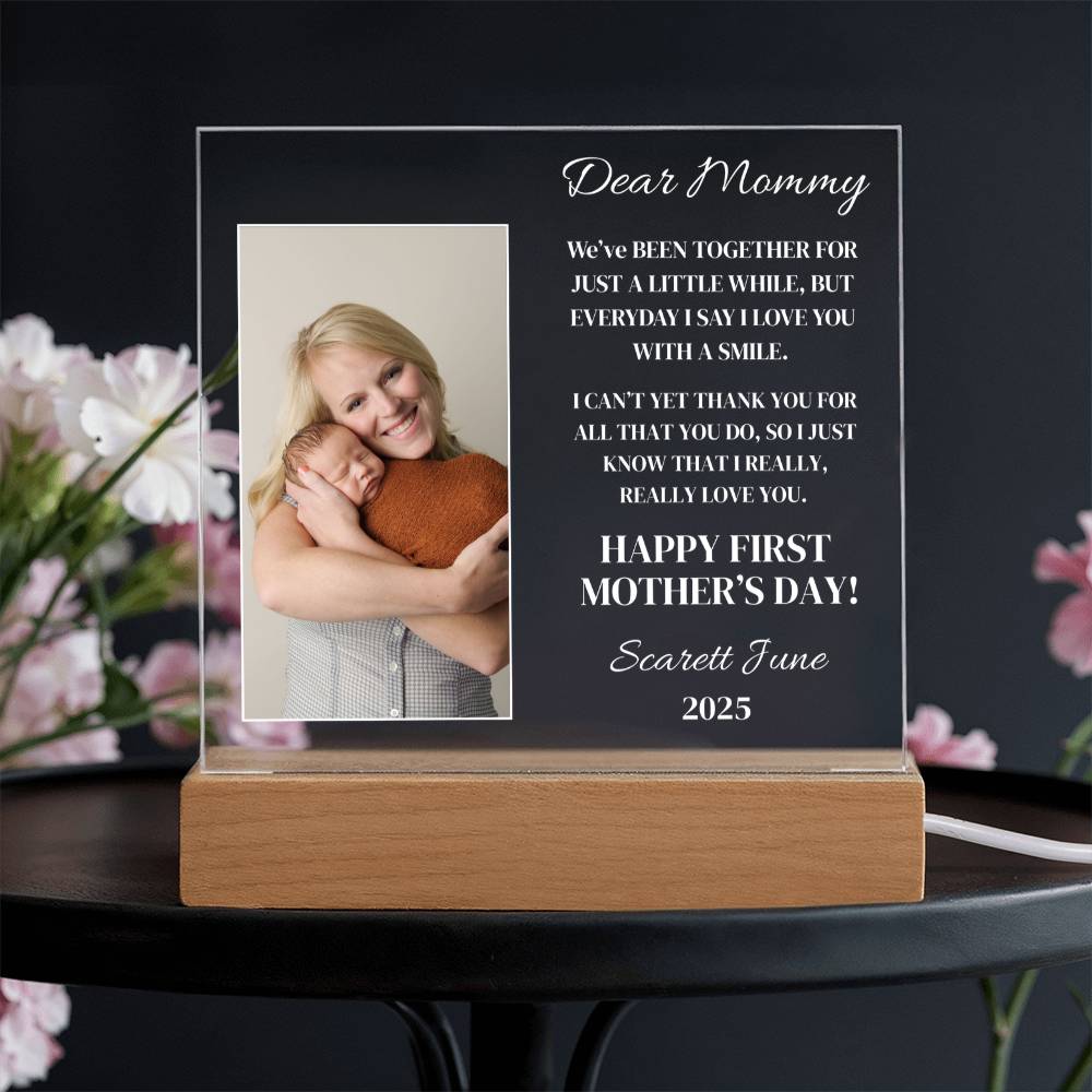 Personalized Dear Mommy Acrylic Plaque