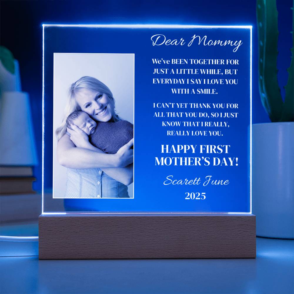 Personalized Dear Mommy Acrylic Plaque