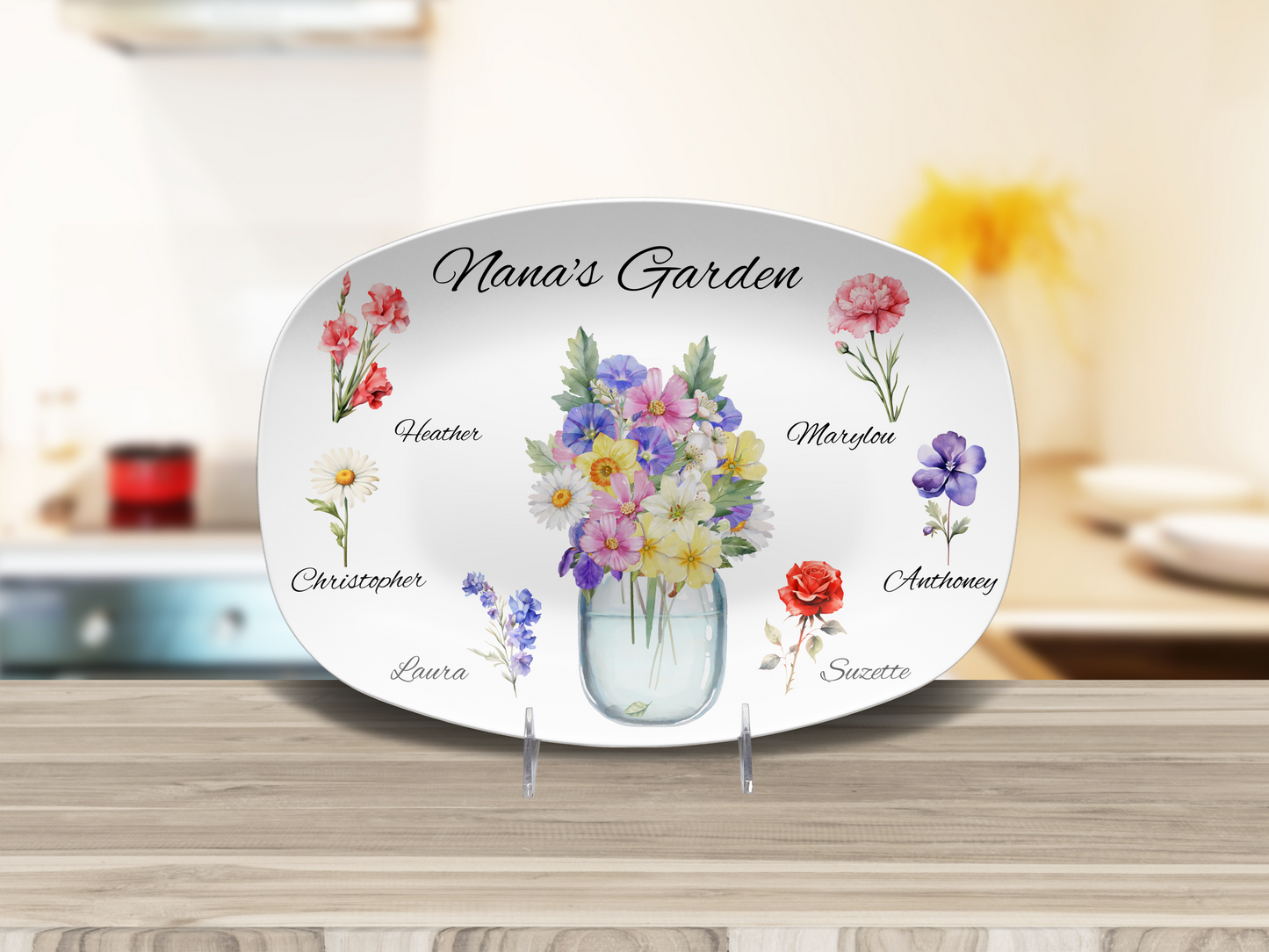Birth Month Flower Plate