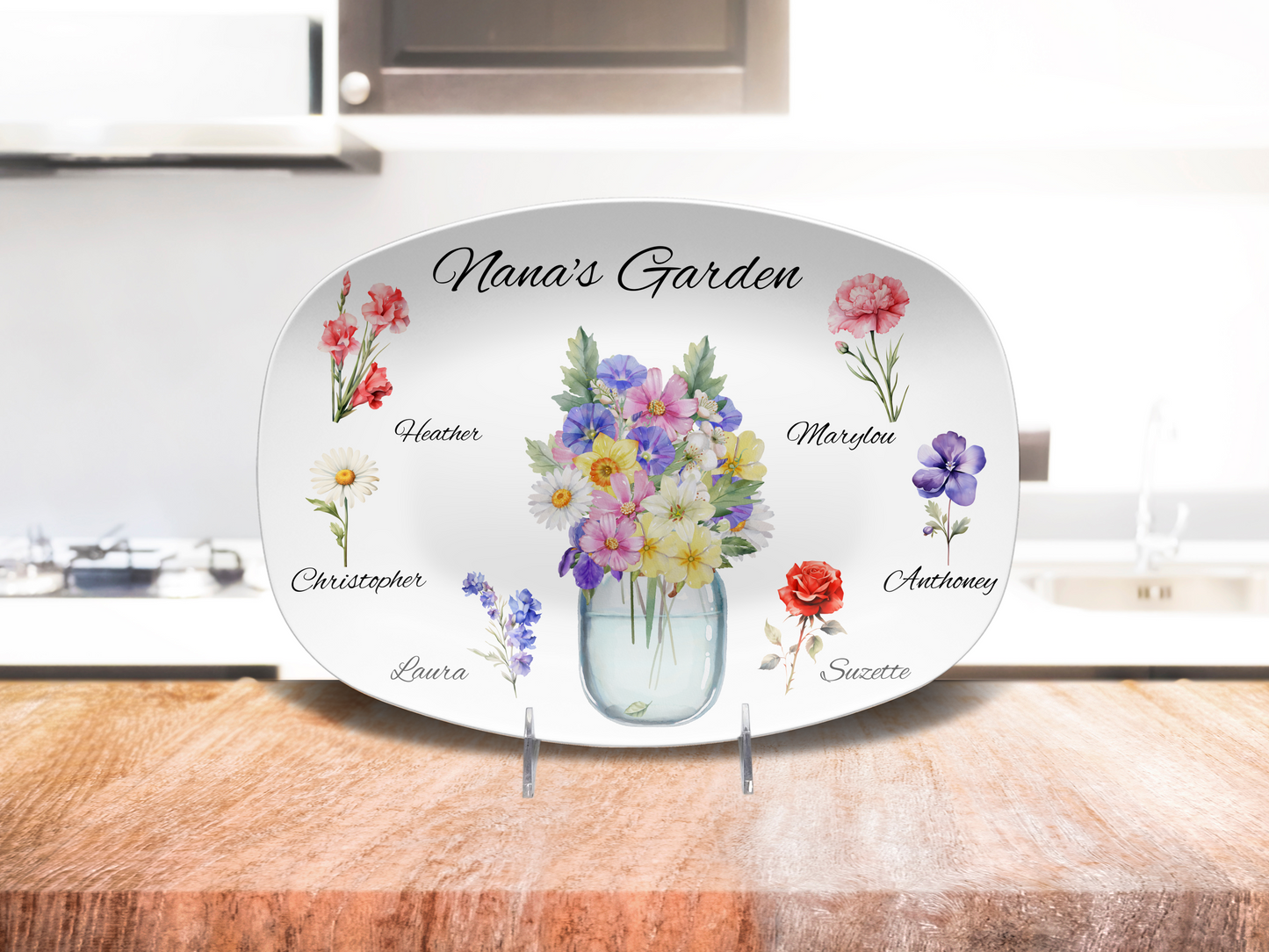 Birth Month Flower Plate