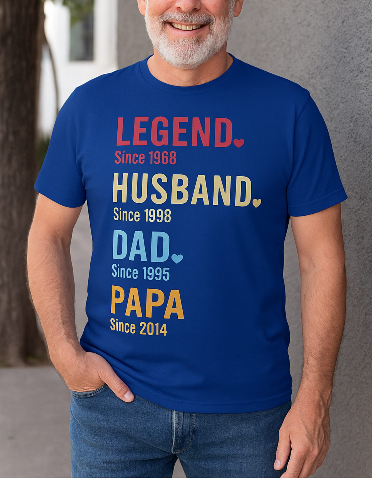 Legend. Husband. Dad. Papa. Since ____ Personalized Shirt