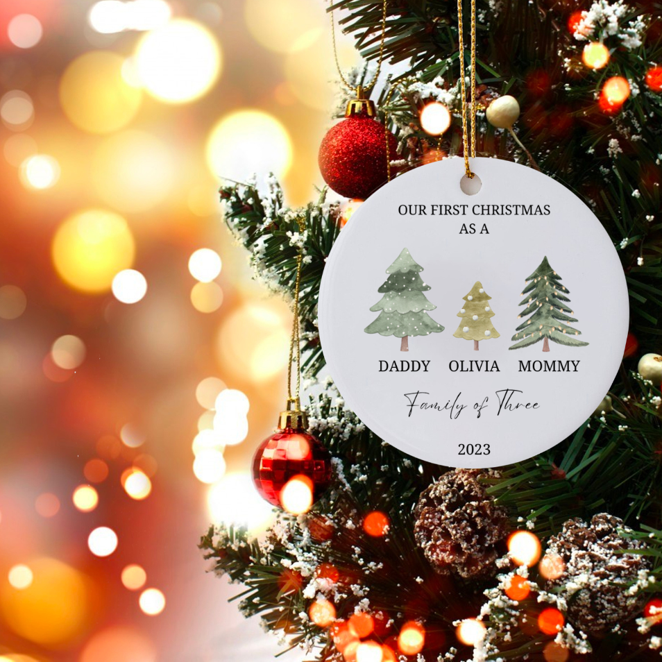 Personalized family tree Ornament