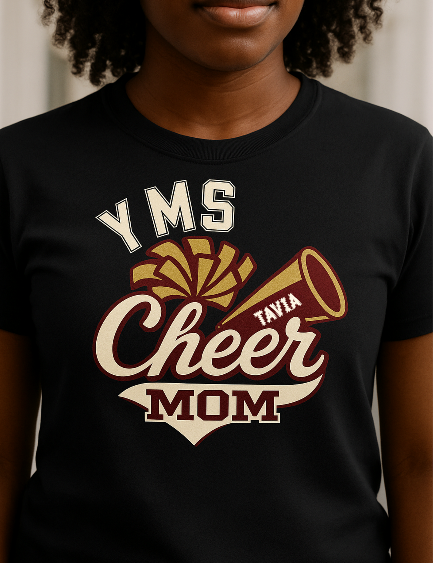 YMS Personalize Cheer Mom Shirt