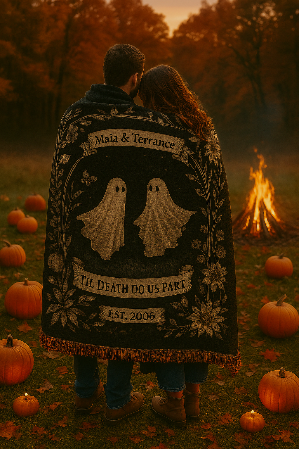 π€ Til Death Do Us Part β Personalized Halloween Blanket