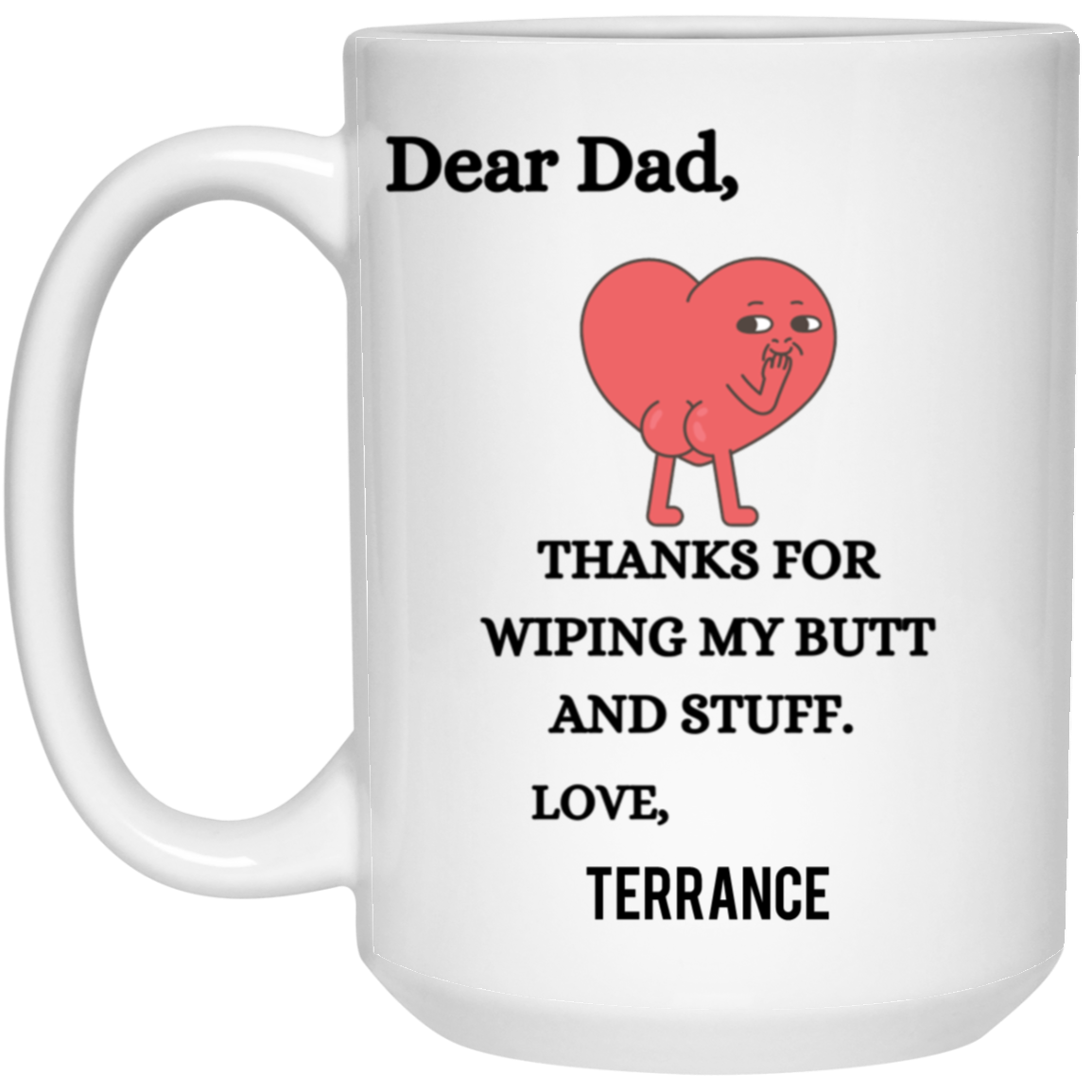 Personalization thank you dad mug