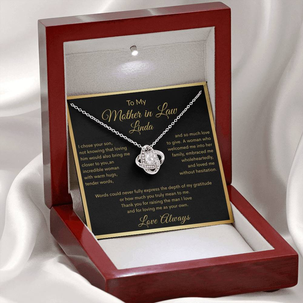 The Love We Share – Custom Mother-in-Law Necklace Gift