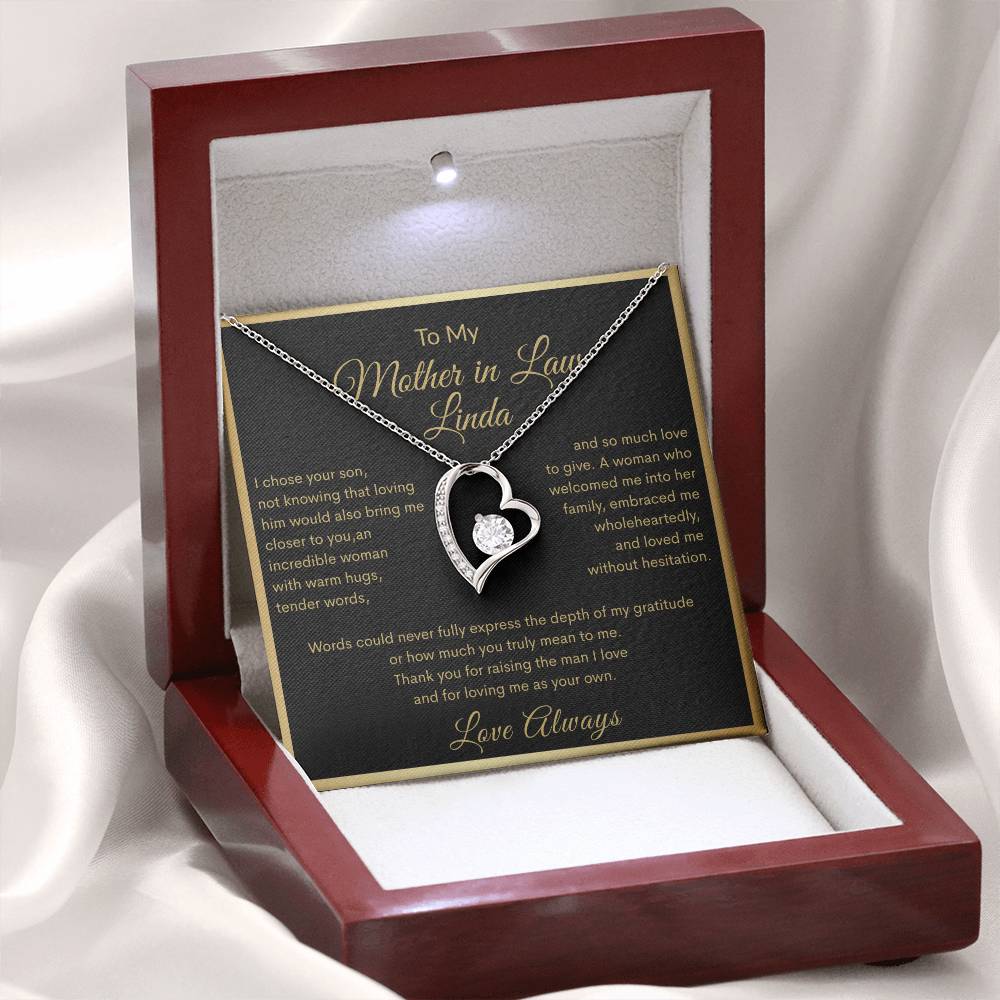 The Love We Share – Custom Mother-in-Law Necklace Gift