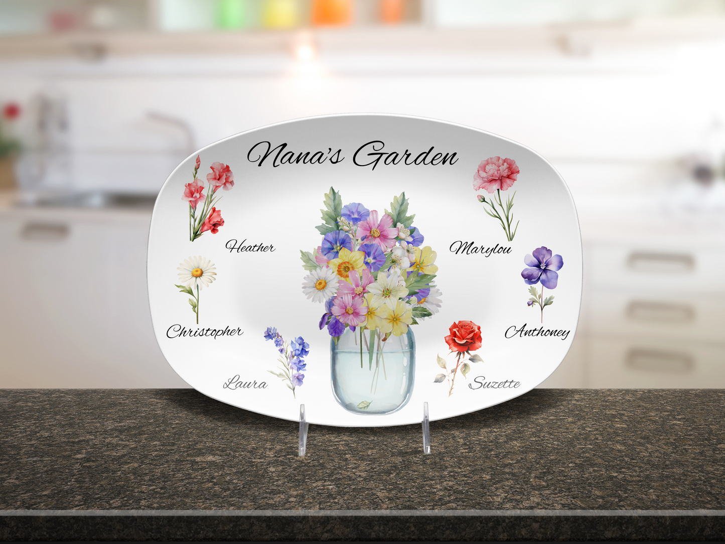 Birth Month Flower Plate