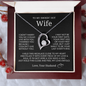 To My Smokin Hot Wife Forever Love Necklace
