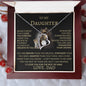 To My Daughter Love Dad Forever Love Necklace B/L