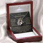 To My Daughter Love Dad Forever Love Necklace B/L