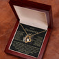 To My Daughter Love Dad Forever Love Necklace B/L
