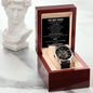 TO MY DAD MESSAGE CARD FOR A WATCH