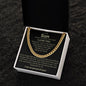 To My Son I Am Proud Cuban Link Chain