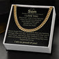 To My Son I Am Proud Cuban Link Chain
