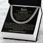 To My Son I Am Proud Cuban Link Chain