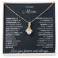 To My Mom Thank You Alluring Beauty Necklace