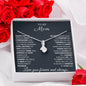 To My Mom Thank You Alluring Beauty Necklace