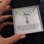 To My Mom For All The Times Alluring Beauty Necklace