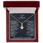 To My Mom Thank You Alluring Beauty Necklace
