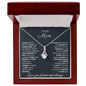 To My Mom Thank You Alluring Beauty Necklace