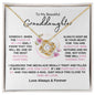 To My Granddaughter - Most Beautiful Chapter Love Knot Necklace