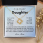 To My Beautiful Daughter Once Upon A Time - Love Knot Necklace