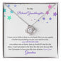 to my beloved granddaughter/ love knot necklace
