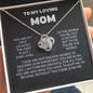 To My Loving Mom - You Are My First -Love Knot Necklace