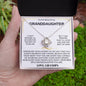 To My Granddaughter- love Grandpa- love knot necklace