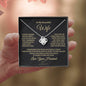 To My Beautiful Wife - I Married You because - Love knot Necklace