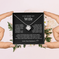 To My Smokin Hot Wife I Married You Love Knot Necklace