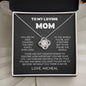 To My Loving Mom -You Are My First- Love Knot Necklace