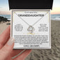 To My Granddaughter- love Grandpa- love knot necklace