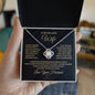 To My Beautiful Wife - I Married You because - Love knot Necklace