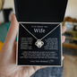 To My Smokin Hot Wife I Married You Love Knot Necklace