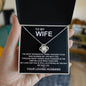 To My Wife The Most Wonderful Thing I Decided Love Knot Necklace