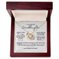 To My Granddaughter - Most Beautiful Chapter Love Knot Necklace