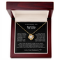 To My Smokin Hot Wife I Married You Love Knot Necklace