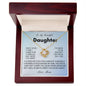 To My Beautiful Daughter Once Upon A Time - Love Knot Necklace