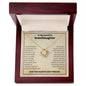 To My Beautiful Granddaughter Love you always Love Knot Necklace