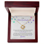 to my beloved granddaughter/ love knot necklace