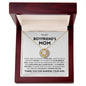 To My Boyfriend's Mom Thank You Love Knot Necklace