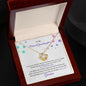 to my beloved granddaughter/ love knot necklace