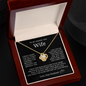 To My Smokin Hot Wife I Married You Love Knot Necklace
