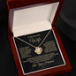 To My Beautiful Wife - I Married You because - Love knot Necklace
