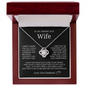 To My Smokin Hot Wife I Married You Love Knot Necklace