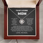To My Loving Mom -You Are My First- Love Knot Necklace